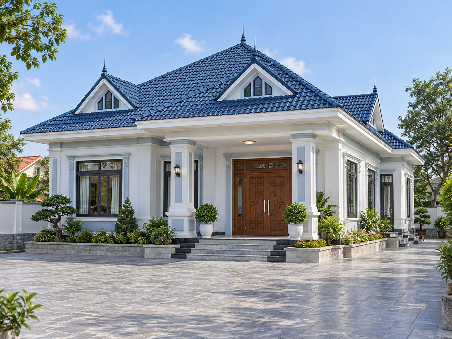 Nhà cấp 4 mái Thái tân cổ điển
